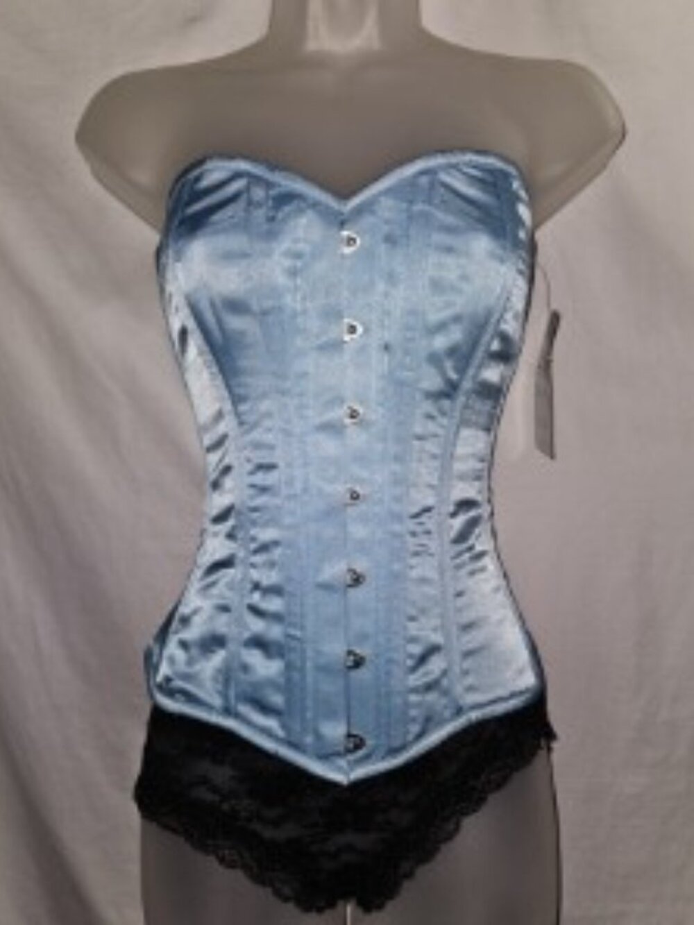NWT LAST 22"/XS ONLY TINY DANCER ICE BLUE TIGHT LACING STEEL BONED CORSET ELSA